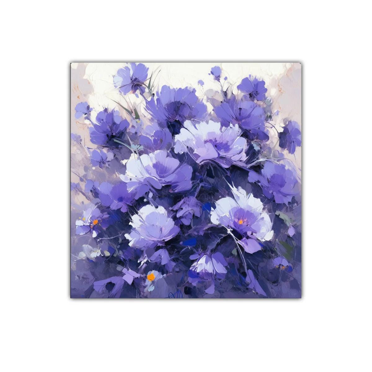 Bello ramo de flores en tonos violetas y lilas