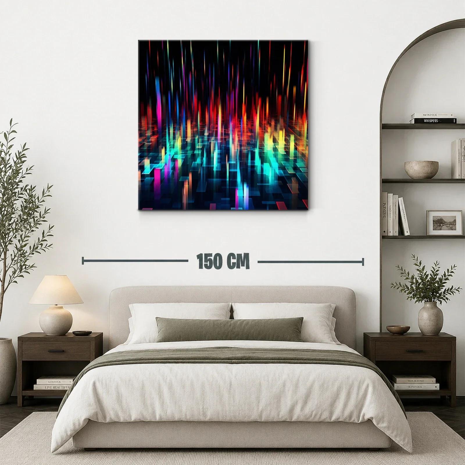 Arte digital con luces vibrantes y formas geométricas — miniatura 3