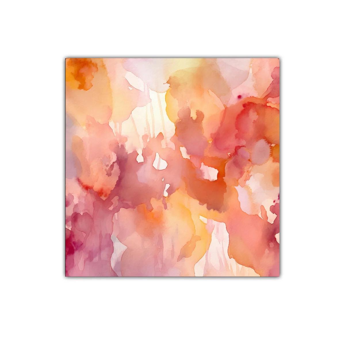 Cuadro decorativo con abstracto en tonos cálidos y suaves — miniatura 1