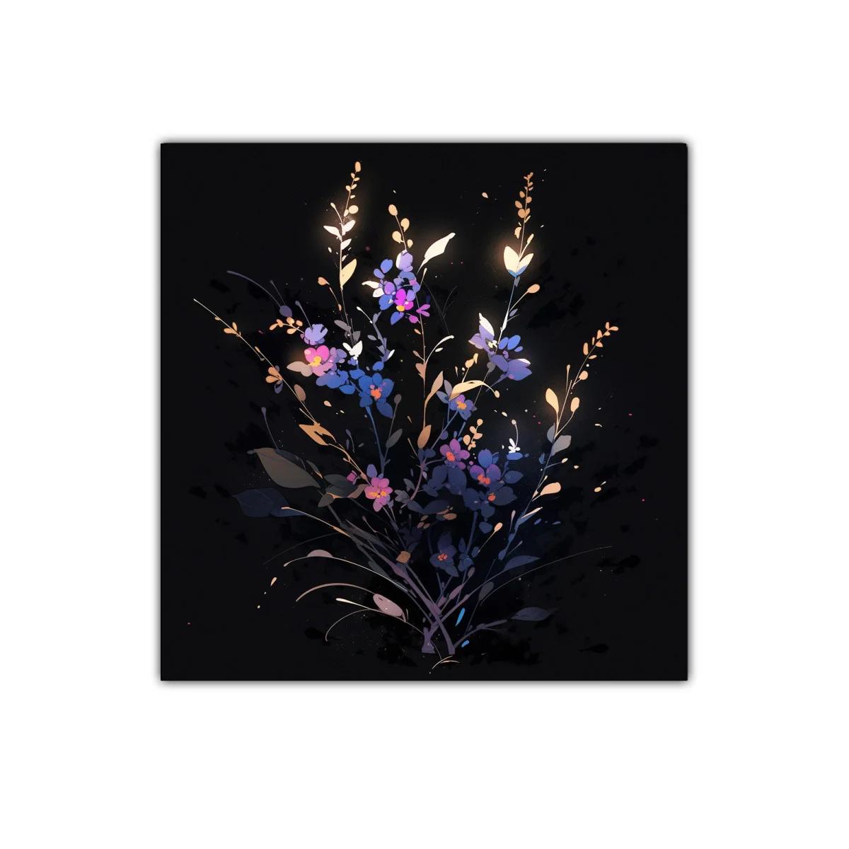 Bouquet delicado con flores en tonos morados y dorados — imagen principal