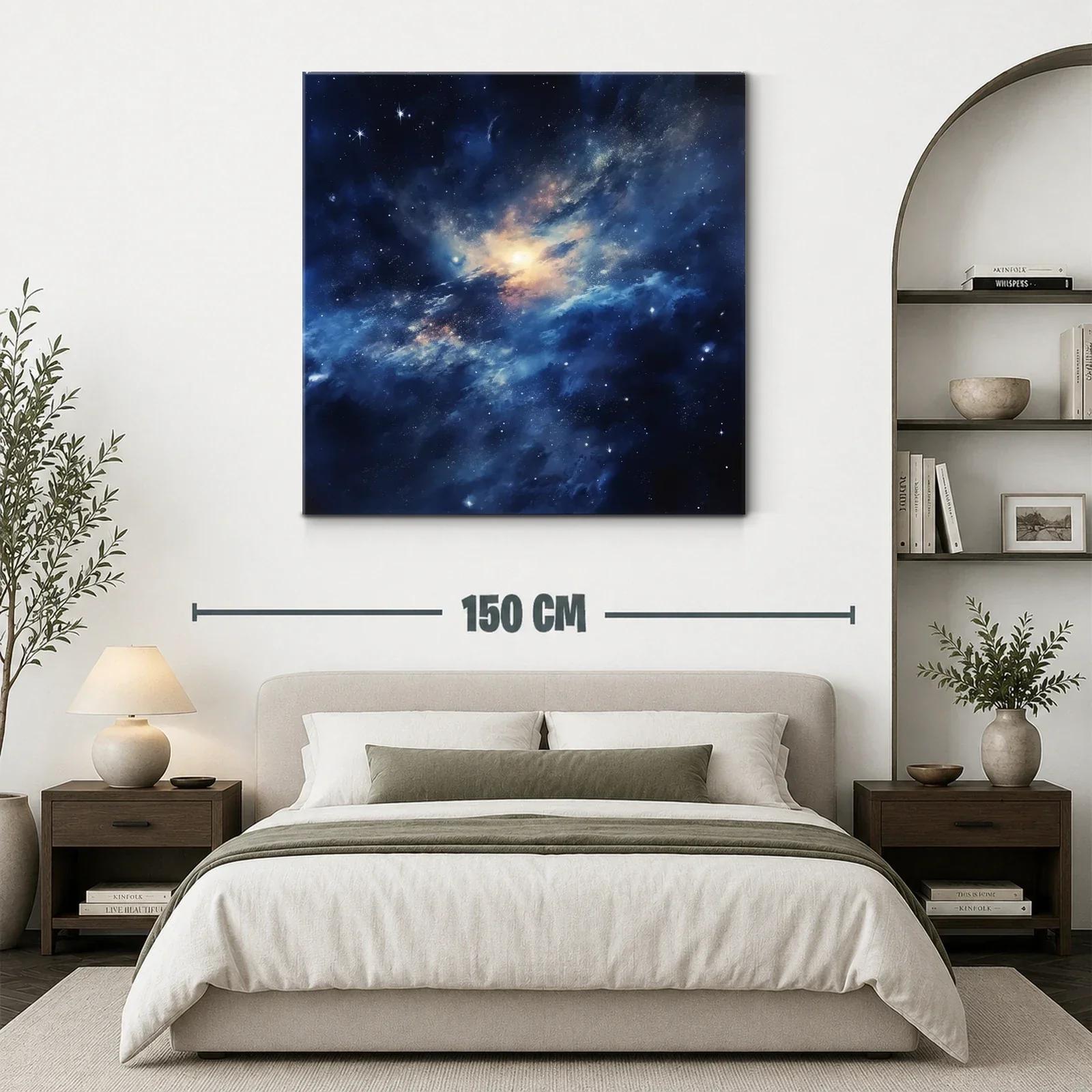 Vibrante espacio cósmico con estrellas y nebulosas luminosas — miniatura 3
