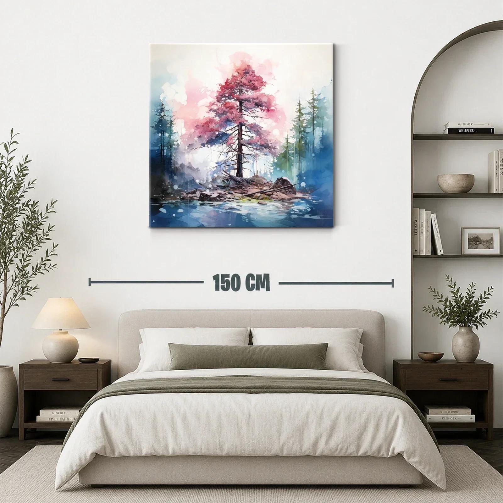 Árbol en isla con atmósfera onírica y tonos suaves — miniatura 3