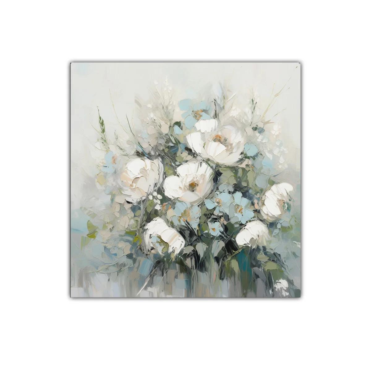Cuadro decorativo con ramo delicado en tonos pastel