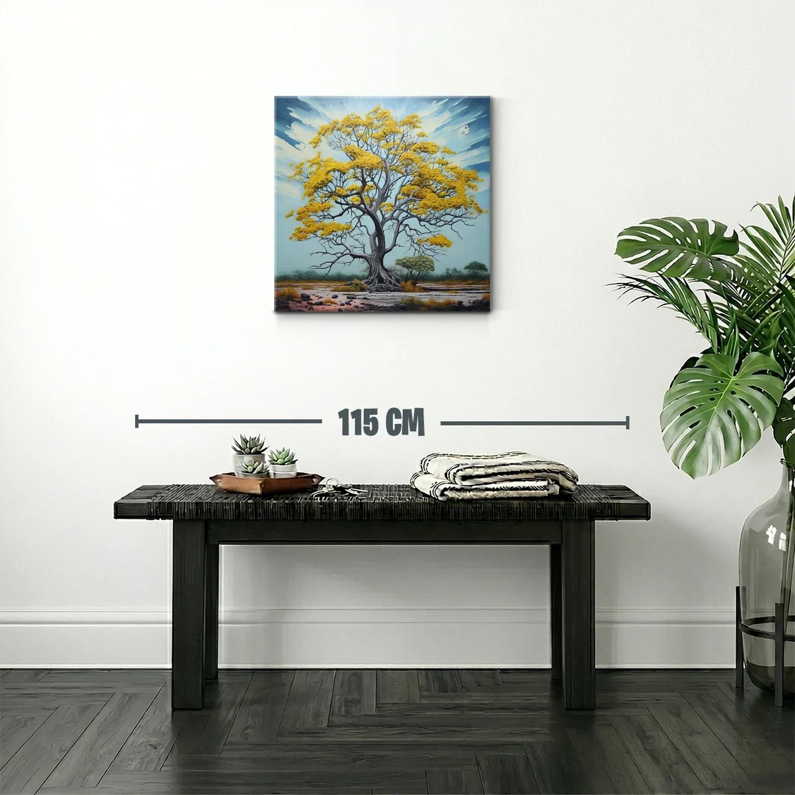 Árbol Dorado en Paisaje Sereno y Natural — miniatura 2