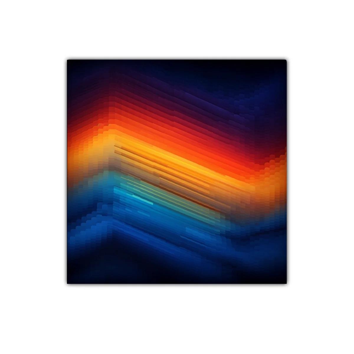 Cuadro abstracto con vibrantes contrastes de luz y color — imagen principal