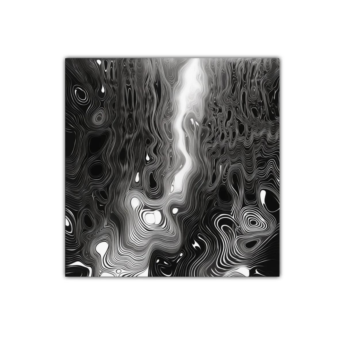 Diseño abstracto en blanco y negro con líneas onduladas — imagen principal