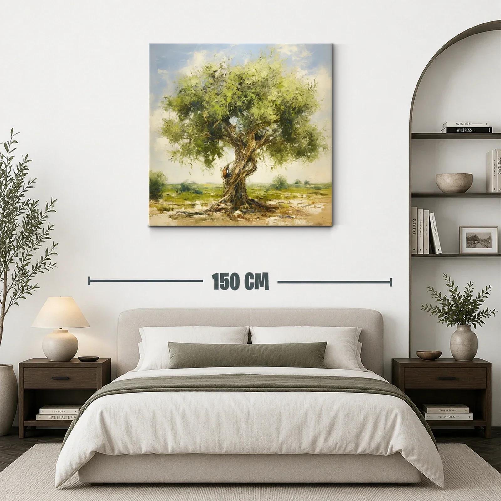 Árbol frondoso en paisaje sereno y luminoso — miniatura 3