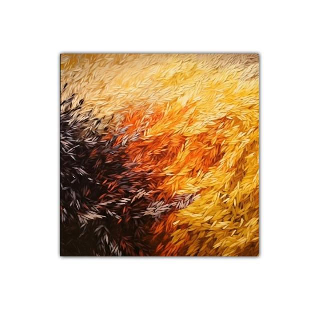 Cuadro decorativo con textura orgánica en tonos cálidos