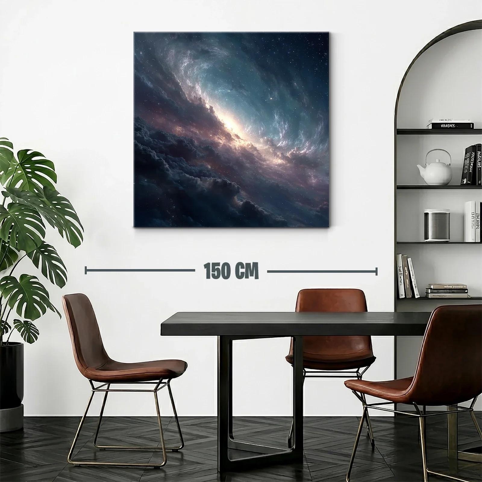 Cuadro Galaxia Espacial con Luminiscencia Cósmica — miniatura 2