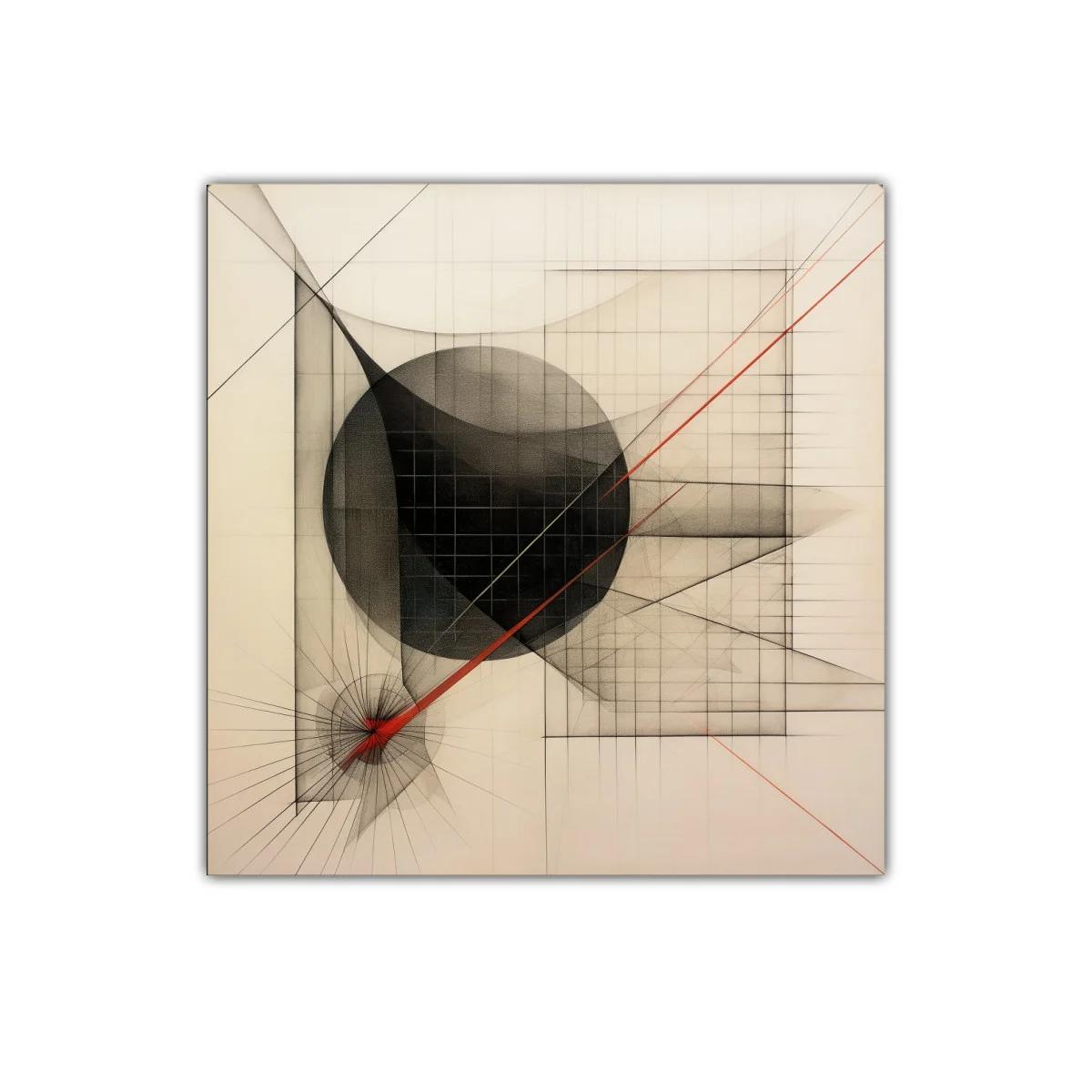 Composición geométrica con líneas y formas abstractas — imagen principal