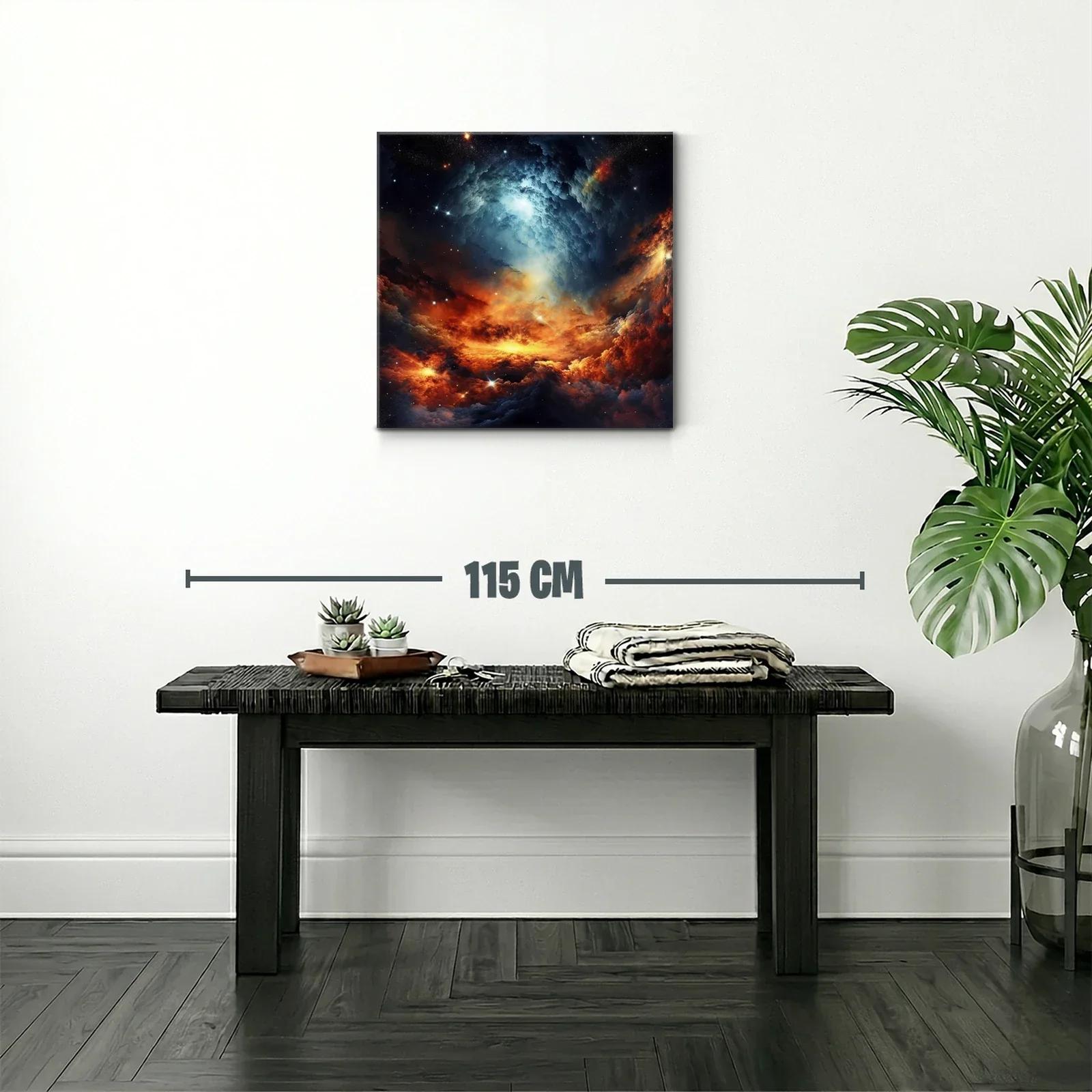 Galaxia en Llamas con Espirales de Luz Brillante — miniatura 2