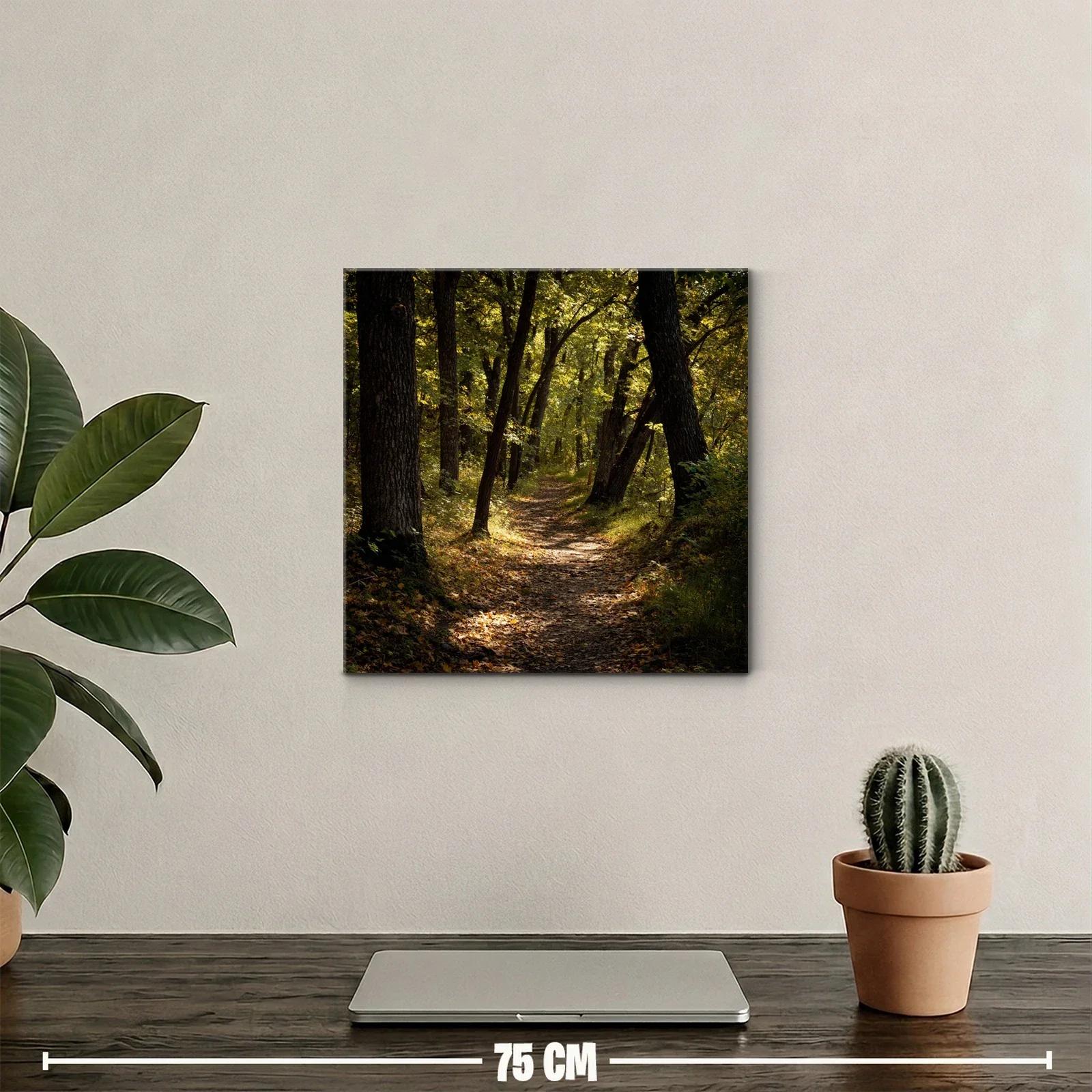 Camino Serene entre Árboles en Luz Dorada — miniatura 2