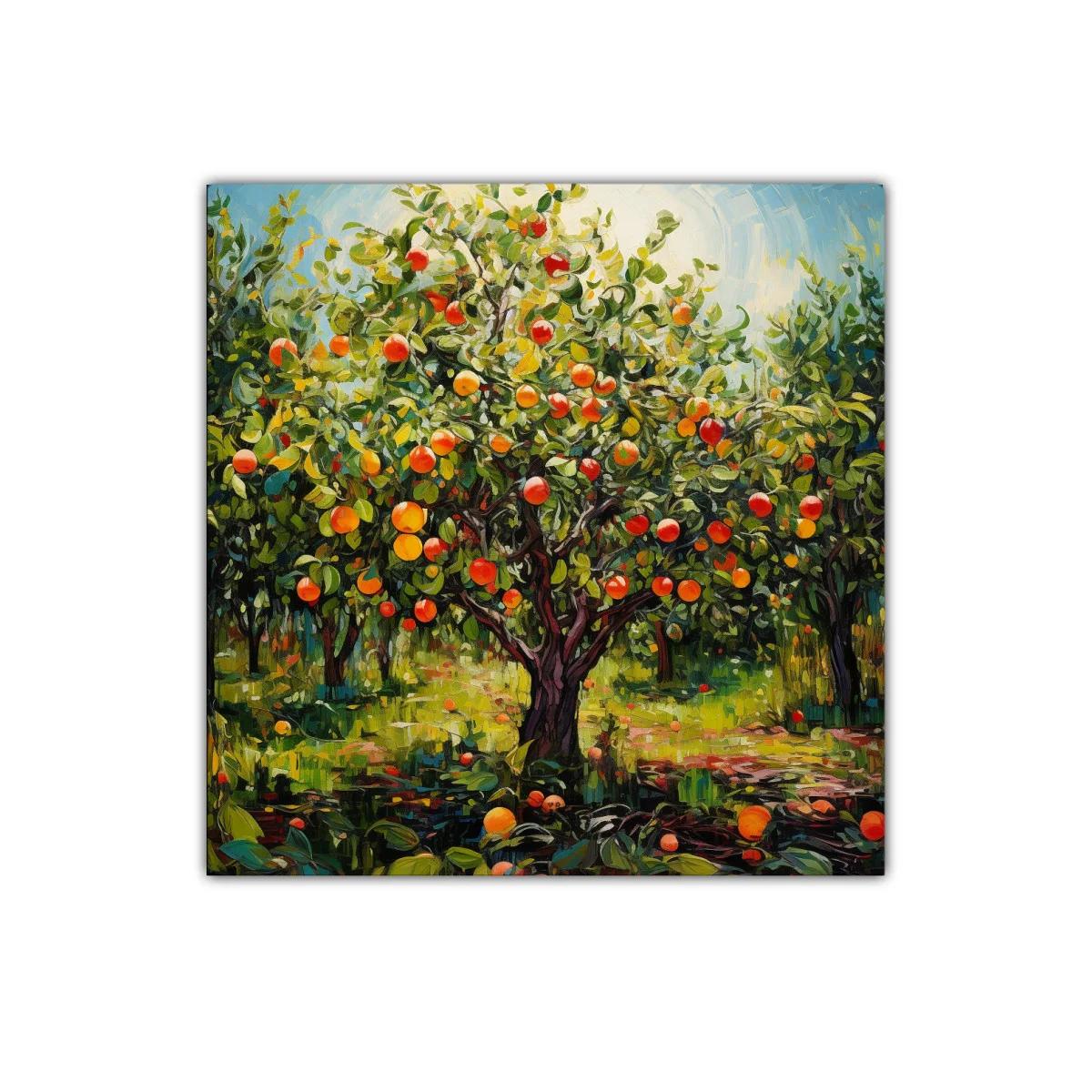 Cítricos en Jardín Luminoso con Riqueza de Colores — imagen principal