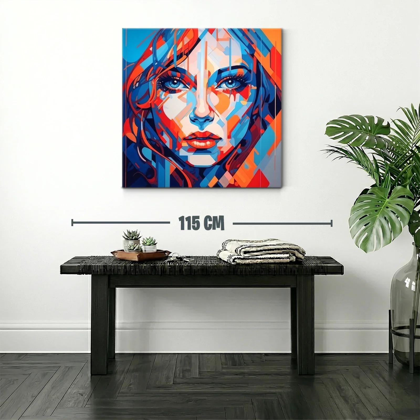 Retrato contemporáneo vibrante con contrastes intensos — miniatura 2