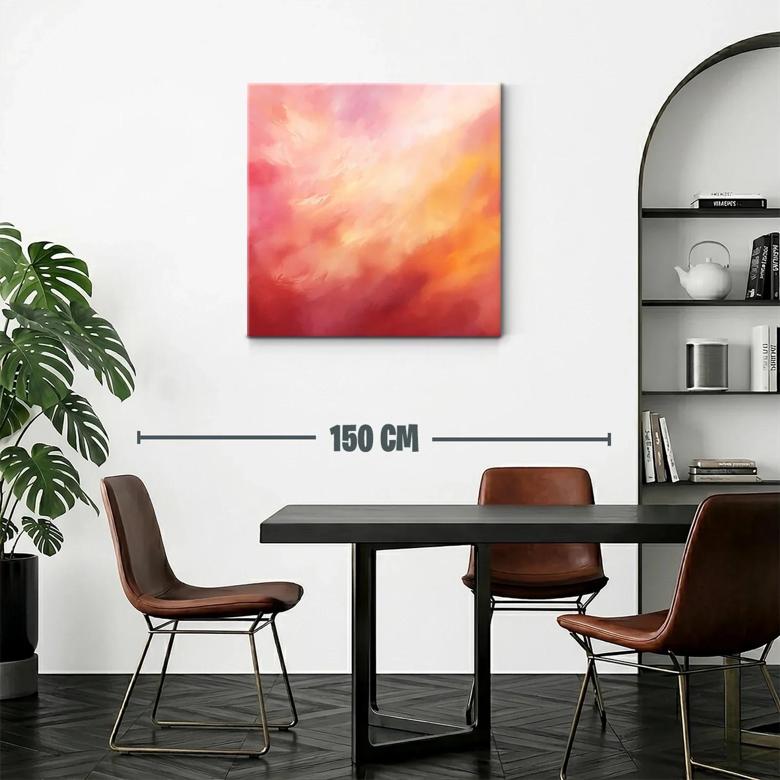 Cuadro abstracto en tonos cálidos para ambientes acogedores — miniatura 2