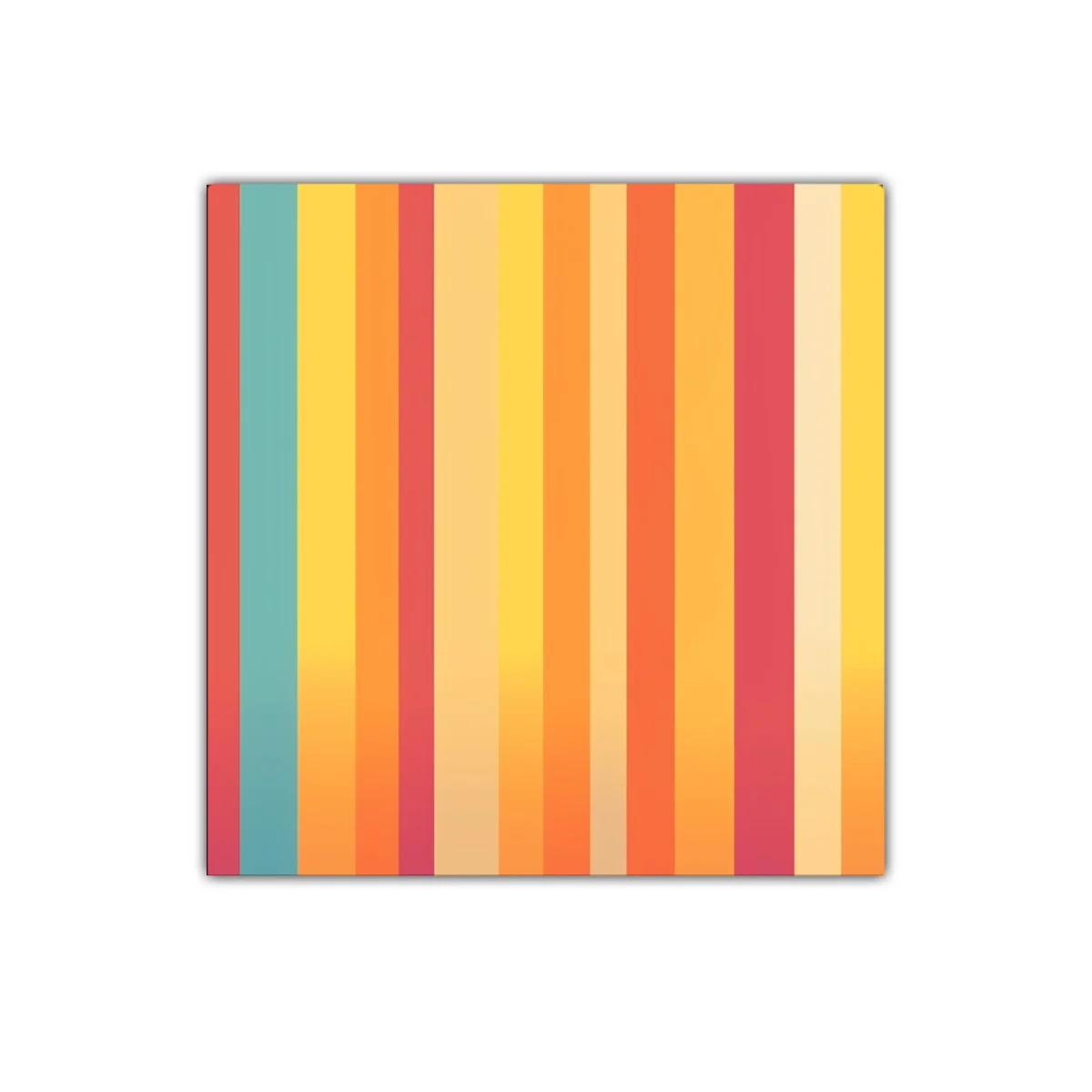 Cuadro decorativo con franjas verticales en tonos cálidos y pastel — imagen principal