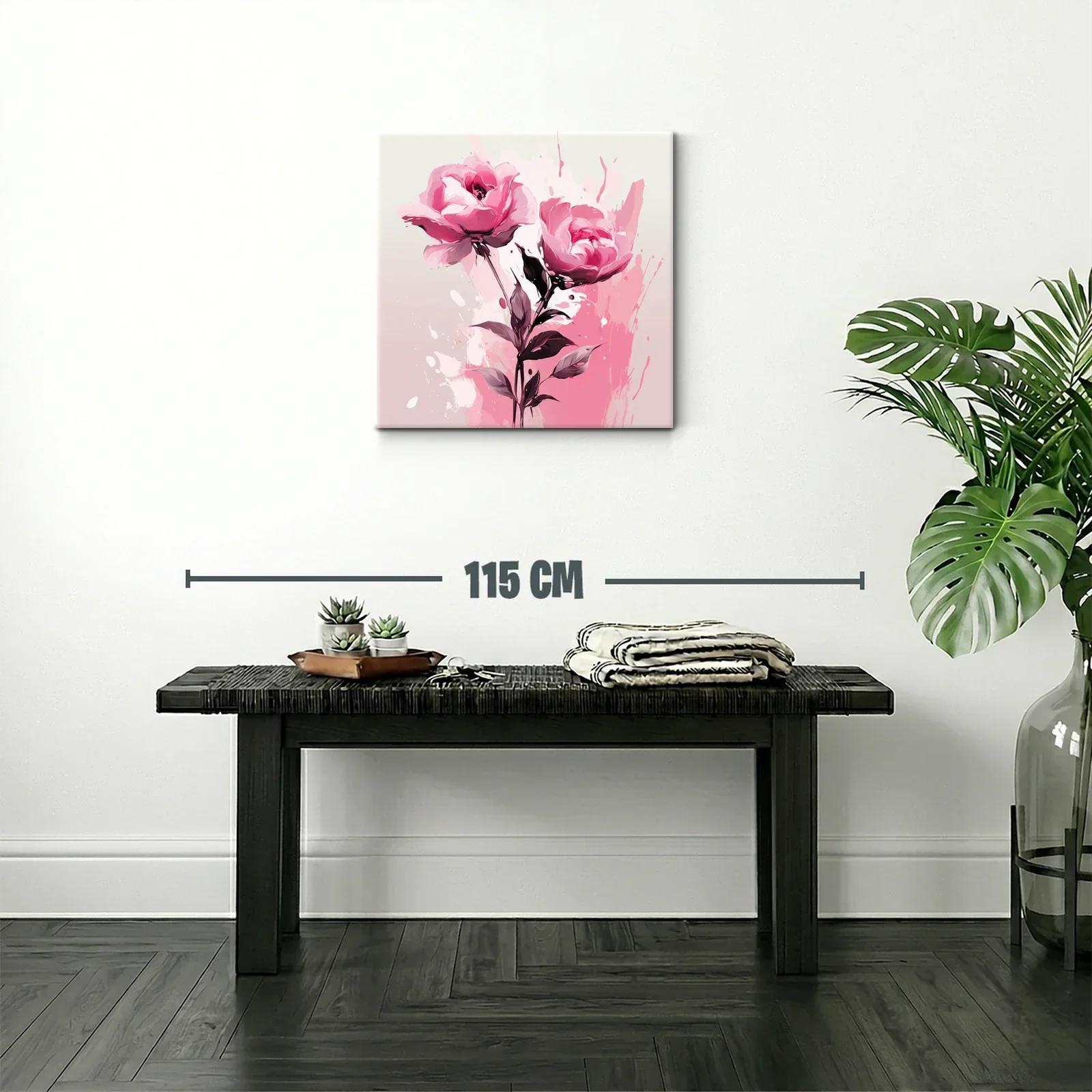 Elegancia floral con rosas en tonos rosas vibrantes — miniatura 2
