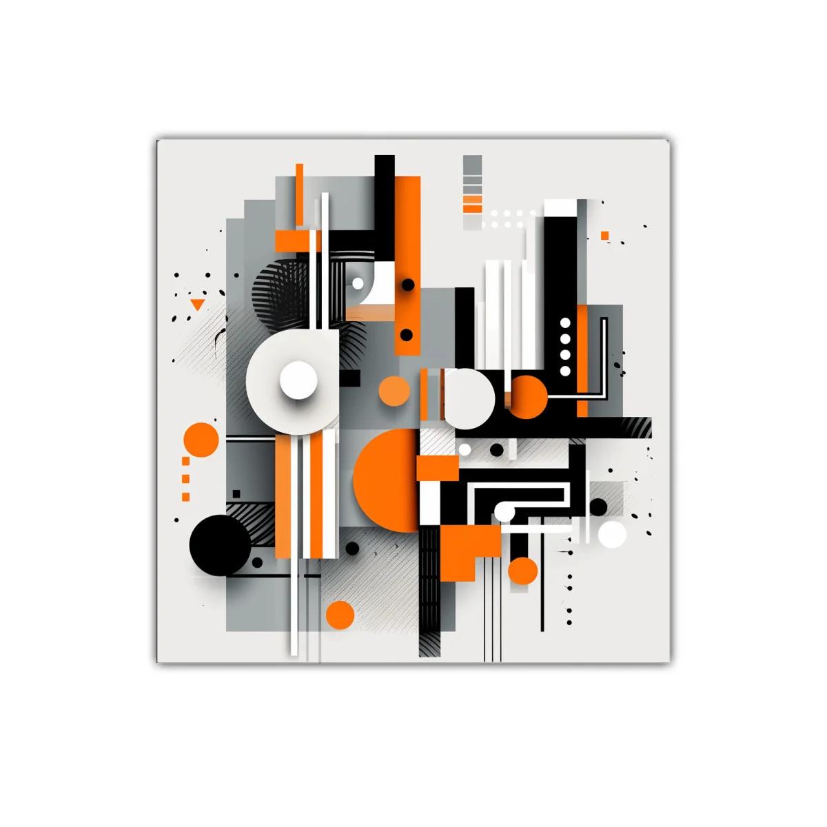 Composición geométrica moderna en tonos vivos y neutros — imagen principal