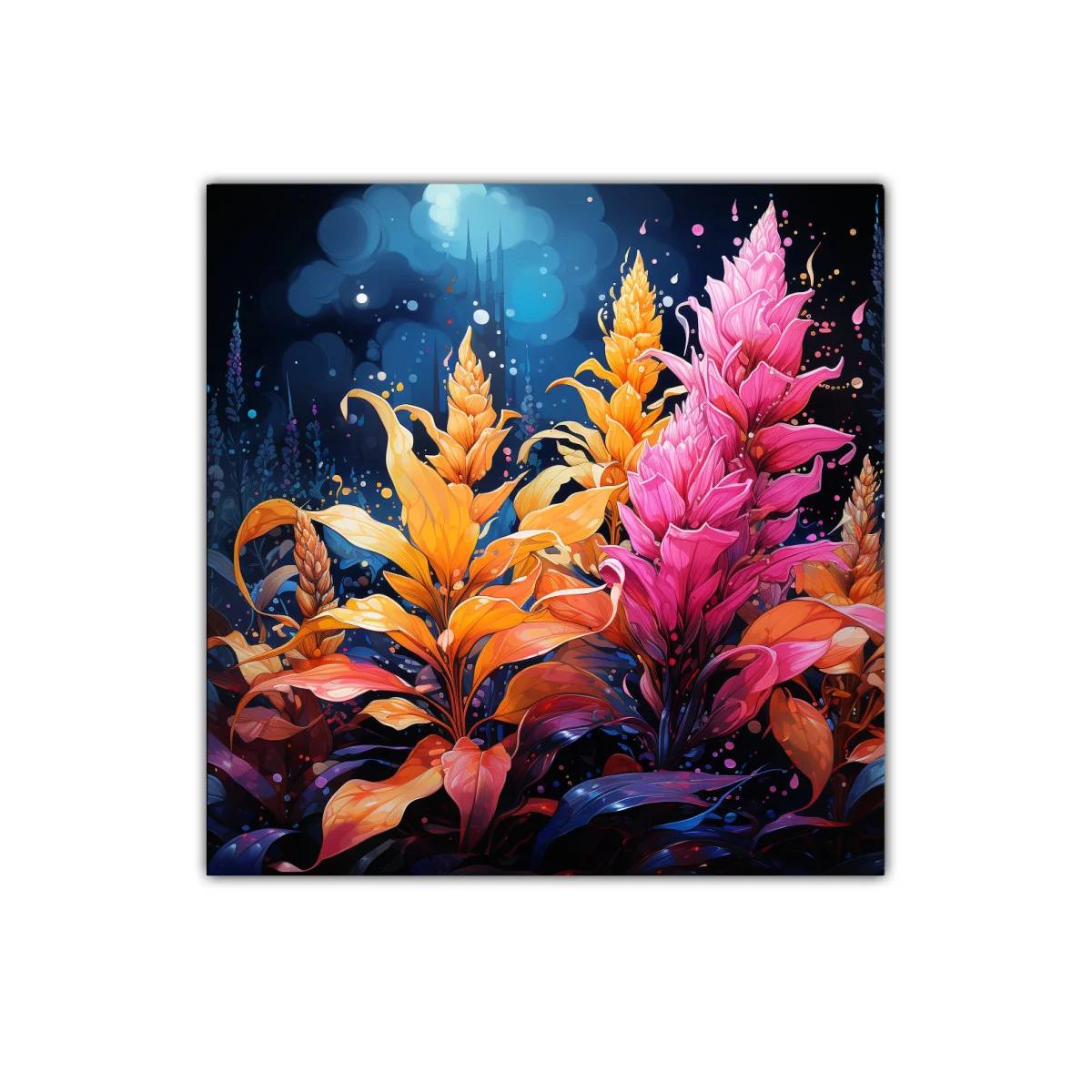 Flores vibrantes en contraste de colores intensos — imagen principal