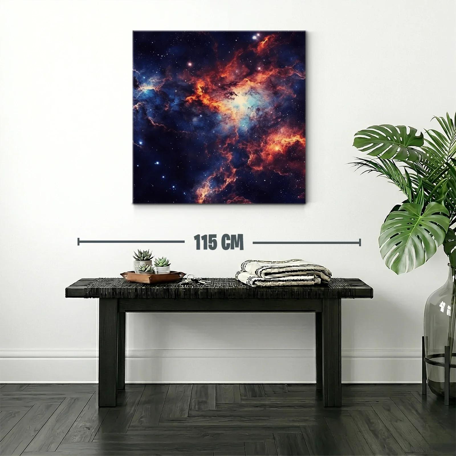 Nebulosa cósmica con vibrantes tonos de azul y naranja — miniatura 2