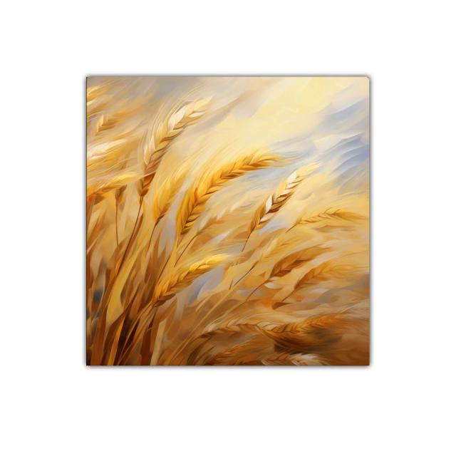 Espigas doradas movidas por el viento