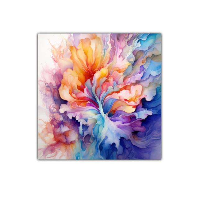 Explosión de color en formas orgánicas vibrantes