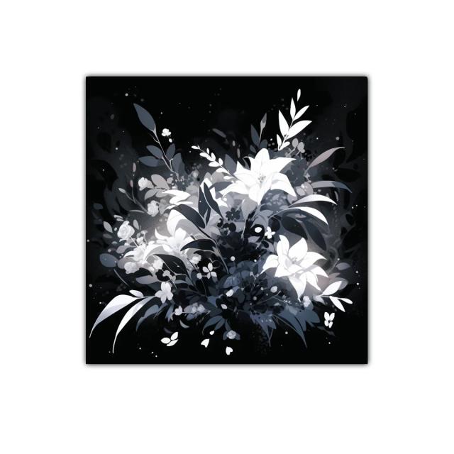 Ramo místico en tonos blanco y negro para decorar