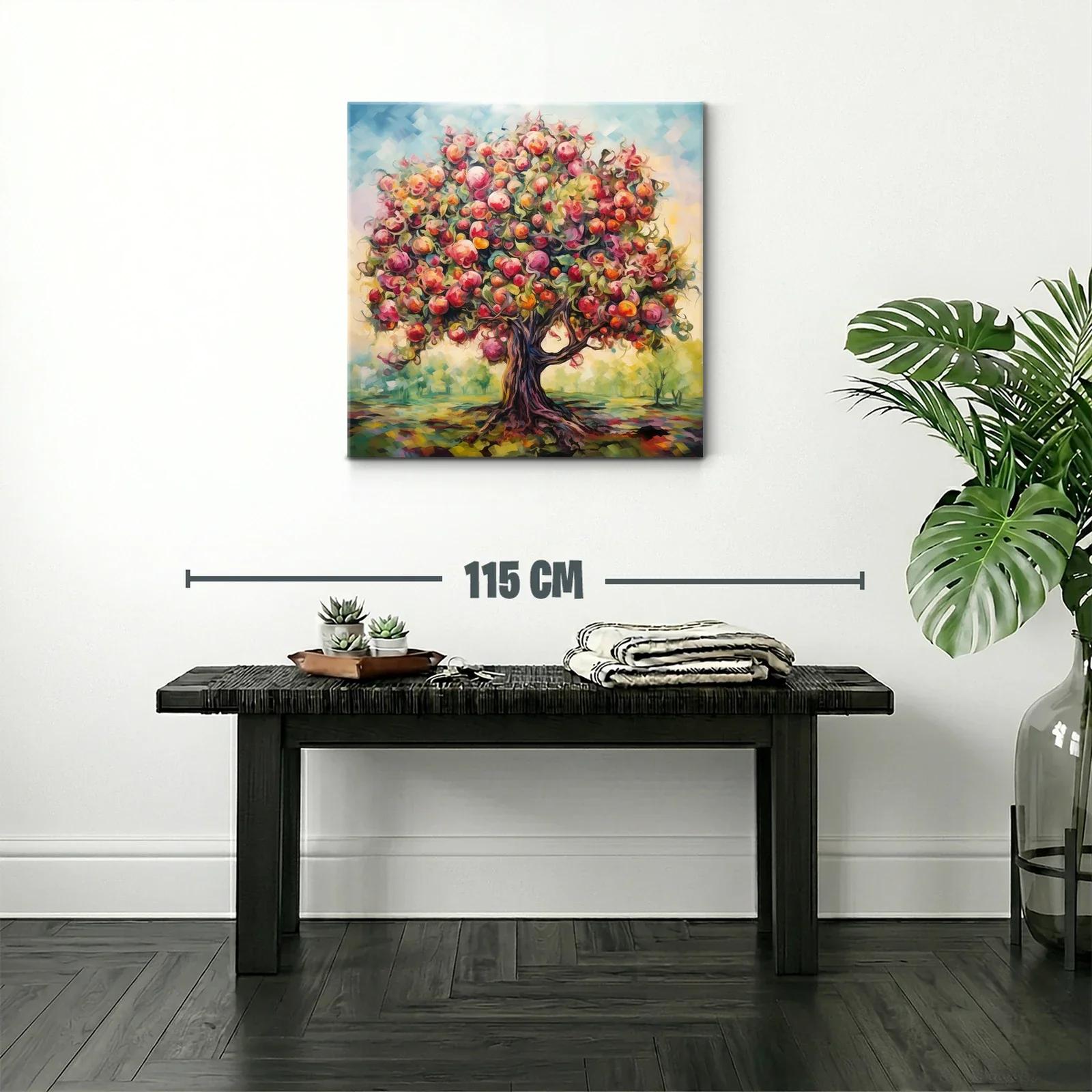 Árbol frutal con tonos cálidos y vibrantes — miniatura 2