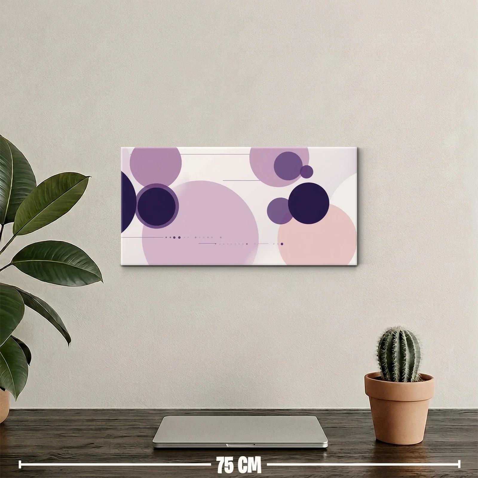 Cuadro círculos superpuestos en lila y morado — miniatura 2
