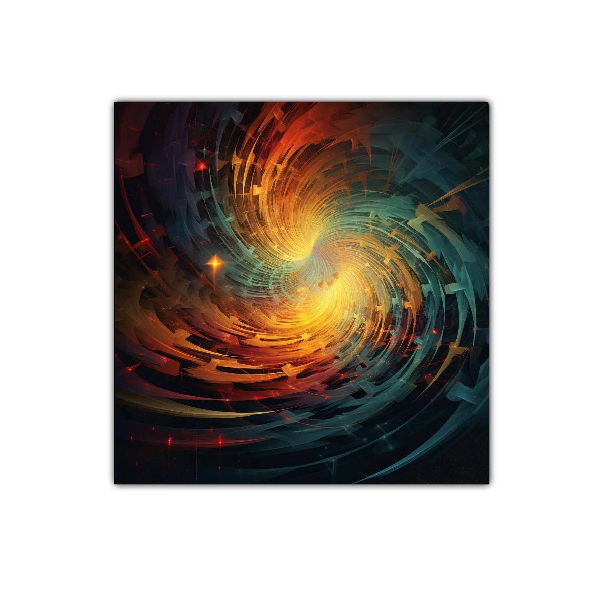 Explosión de energía y color abstracto vibrante