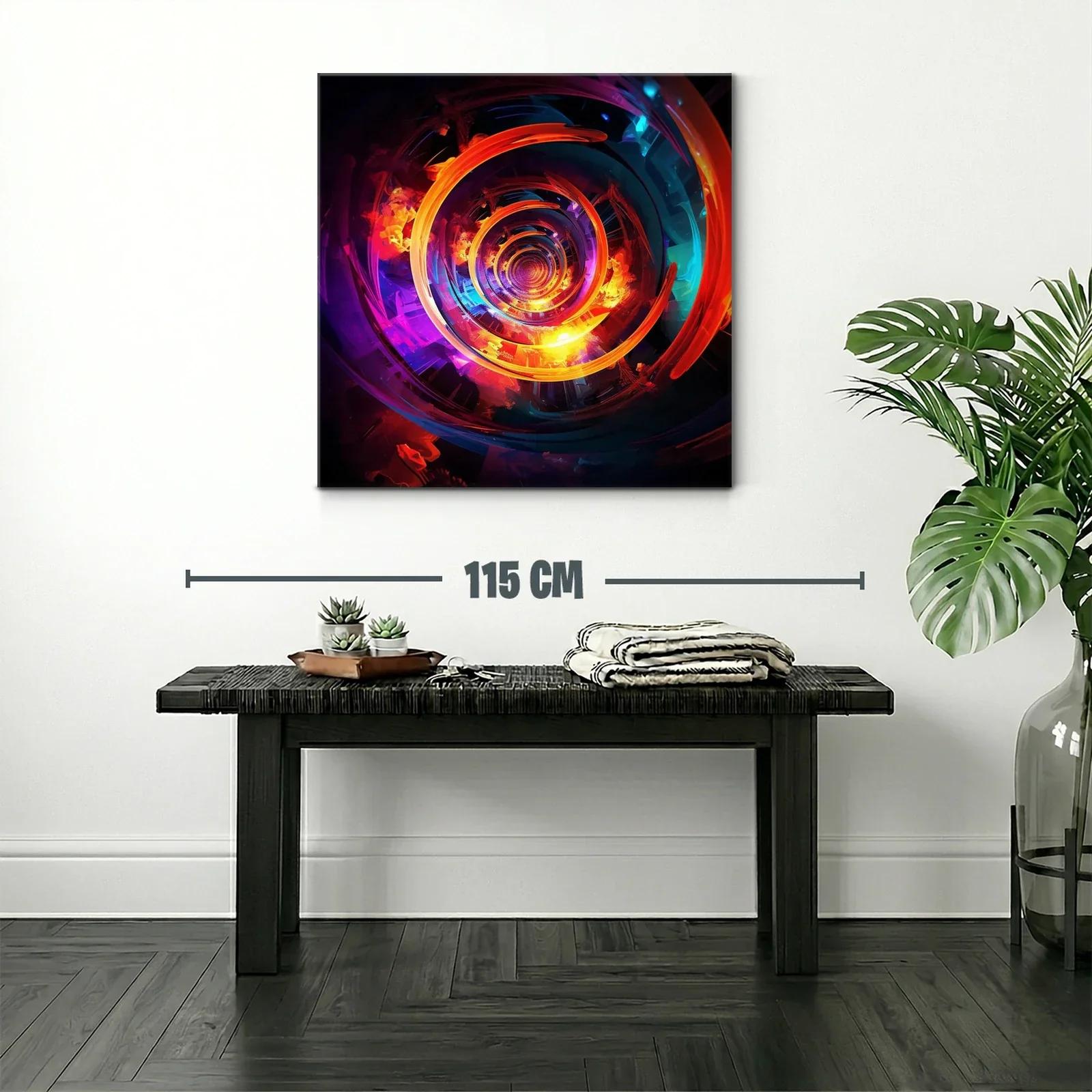 Espiral vibrante con contrastes intensos y reflejos luminosos — miniatura 2