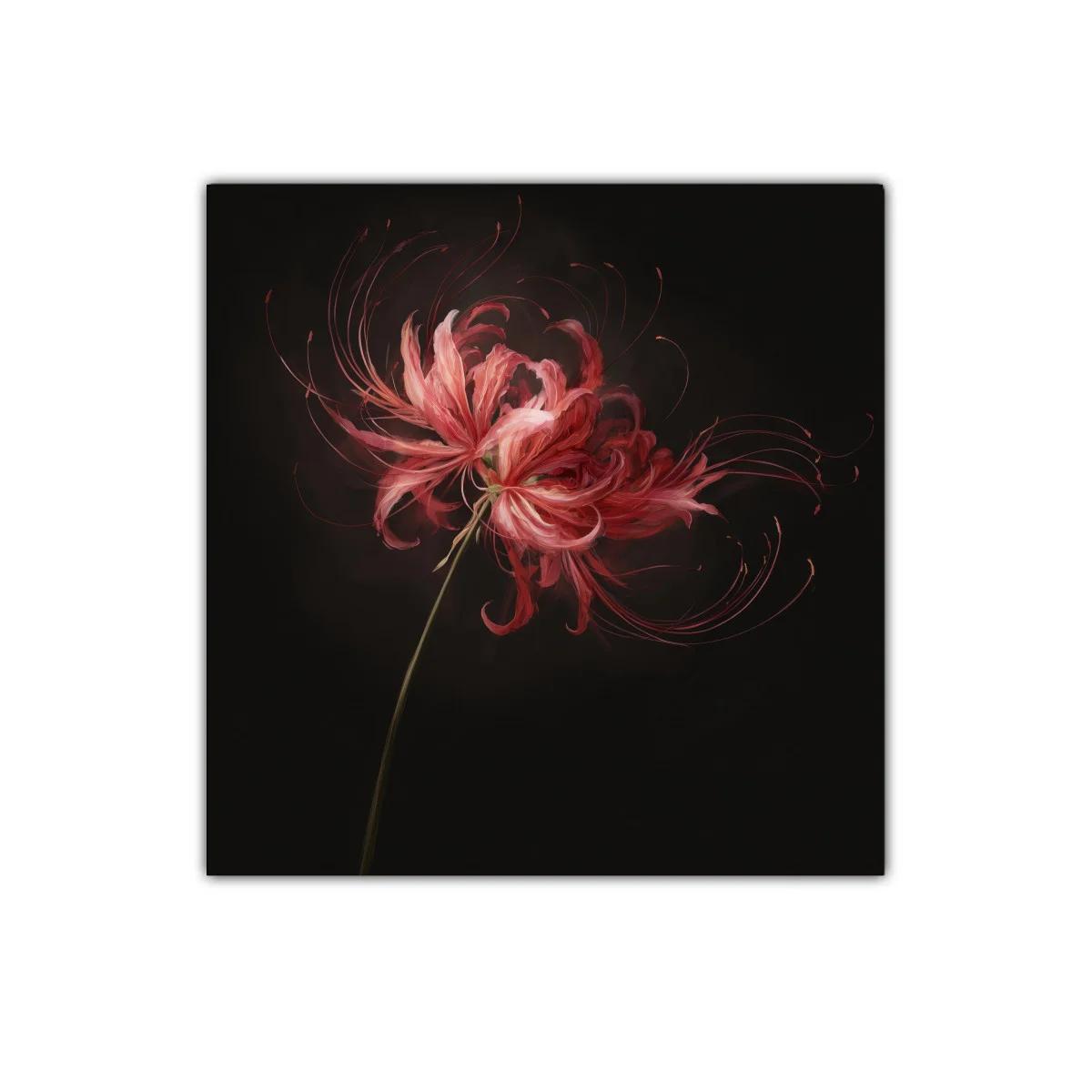 Flor roja de delicada belleza con destellos elegantes — imagen principal