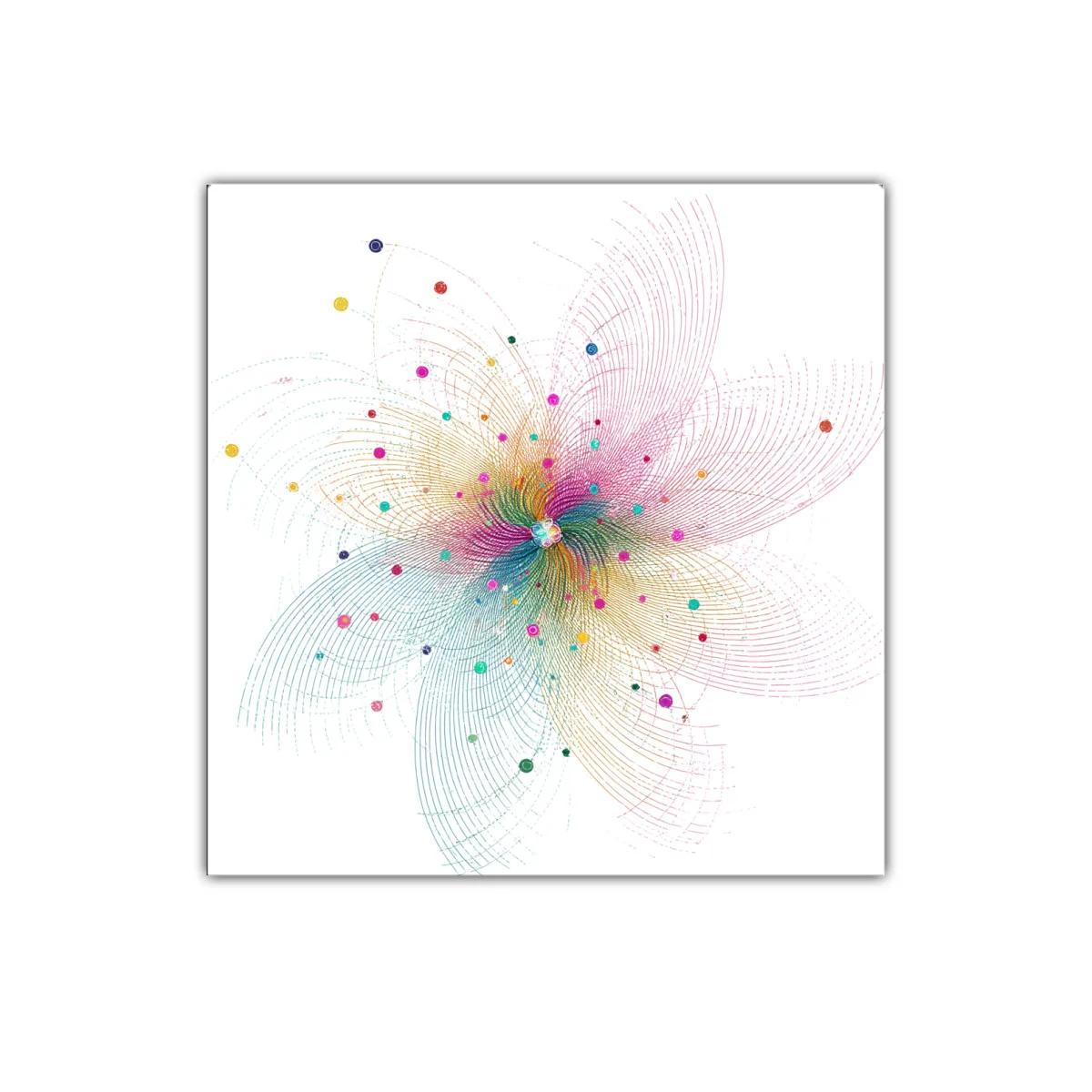 Cuadro decorativo con diseño abstracto y colores vibrantes