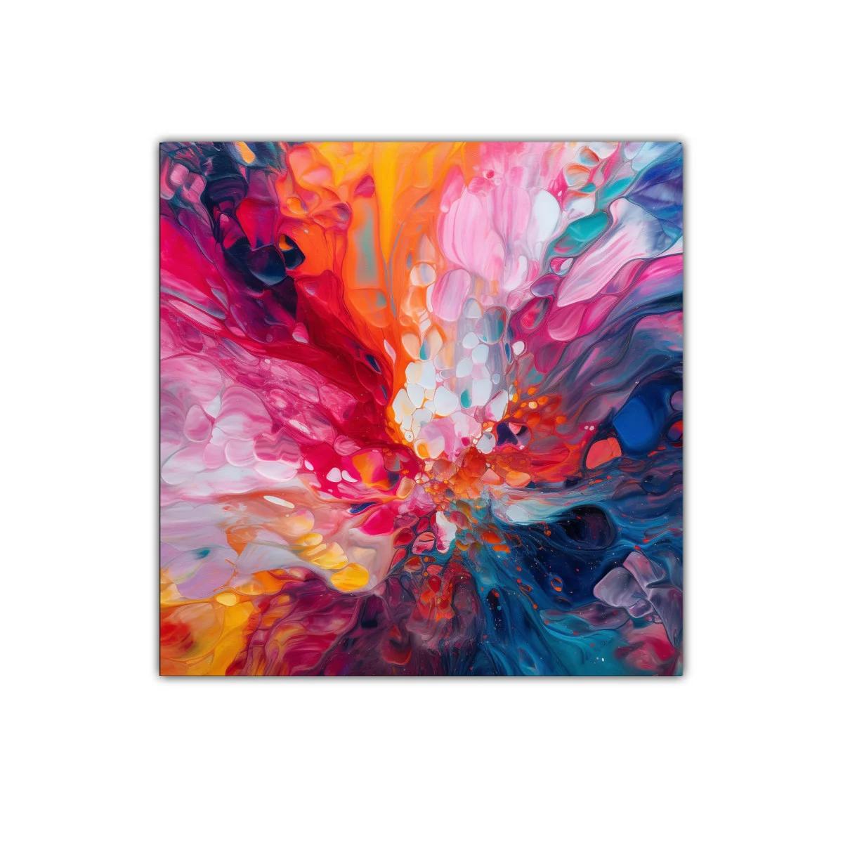 Explosión de colores vivos en composición fluida y armoniosa — imagen principal