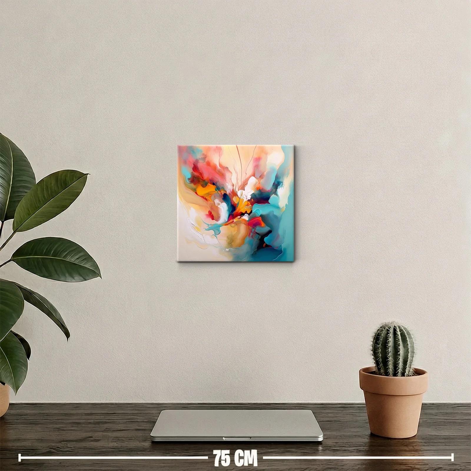 Cuadro decorativo con vibrante explosión de color abstracta — miniatura 2