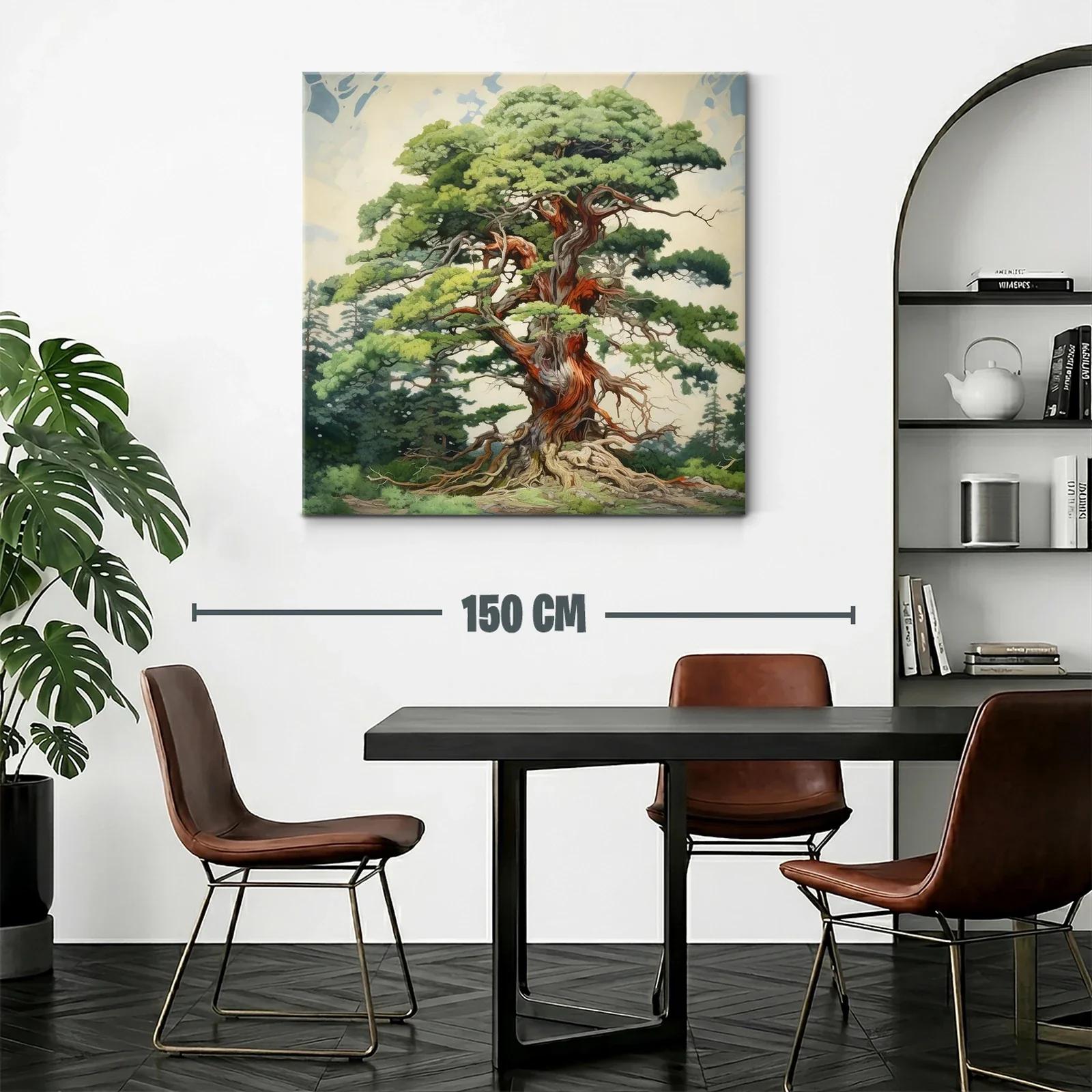 Majestuoso árbol con ramas retorcidas y follaje verde — miniatura 2