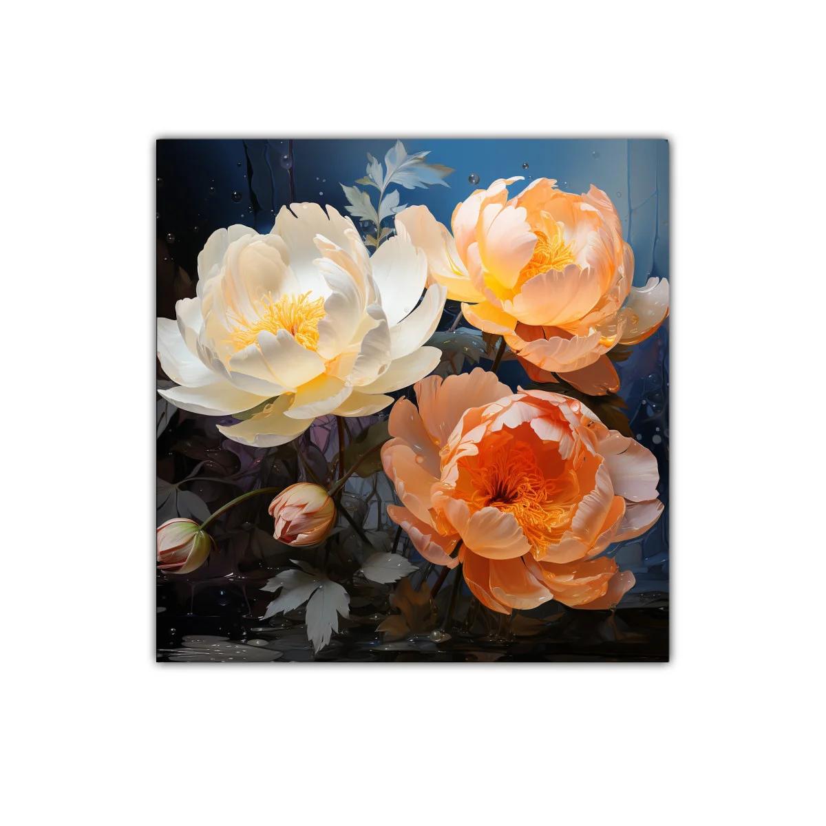 Elegancia floral en tonos cálidos y suaves