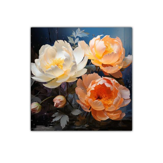 Elegancia floral en tonos cálidos y suaves