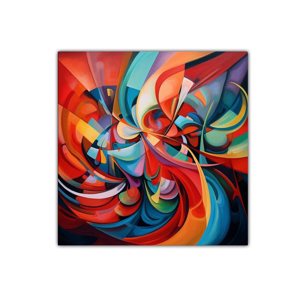 Explosión de colores vibrantes con formas dinámicas — imagen principal