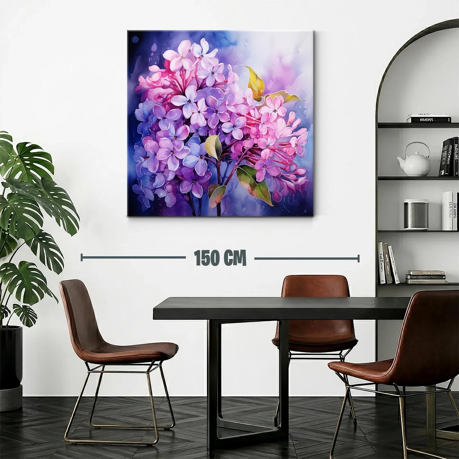Delicado ramo de lilas en tonos violetas y rosas — miniatura 2