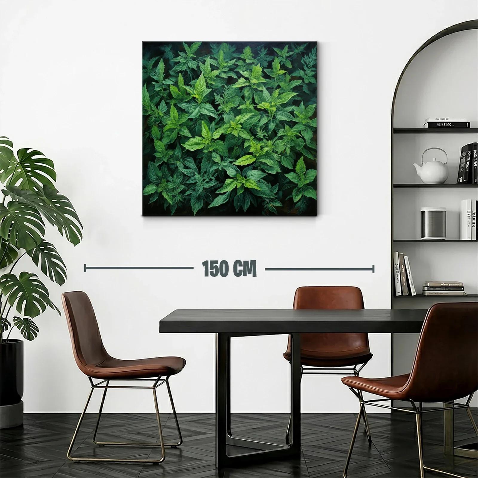 Cuadro de naturaleza con follaje en verdes intensos — miniatura 2