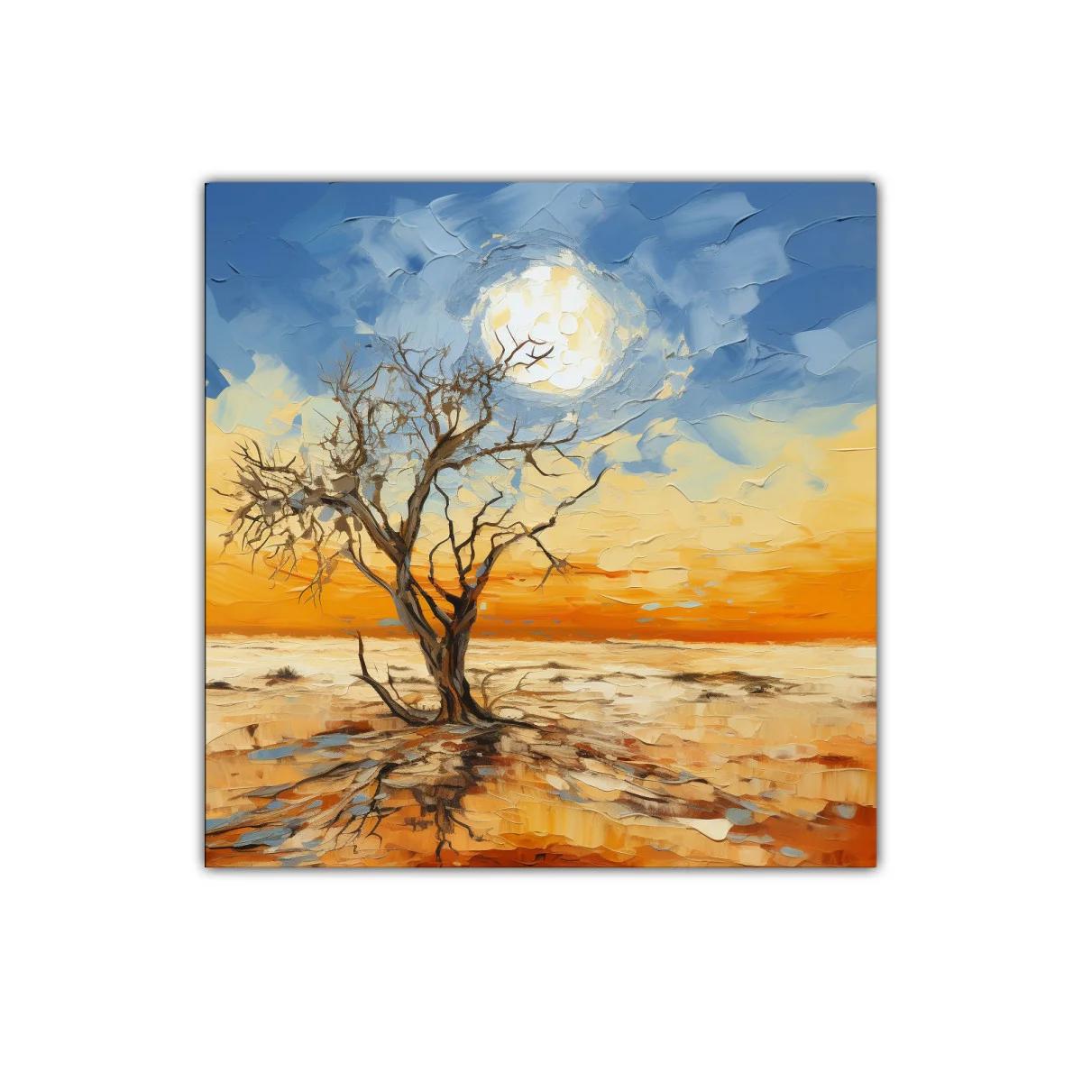 Solitaria belleza de un árbol bajo el cielo cambiante — miniatura 1