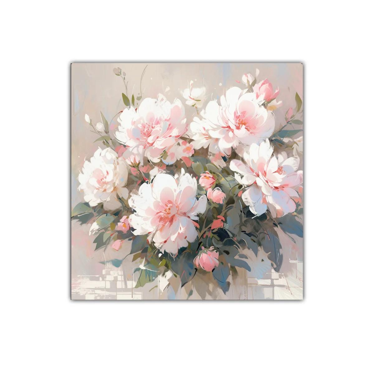 Composición delicada con flores blancas y rosas — imagen principal