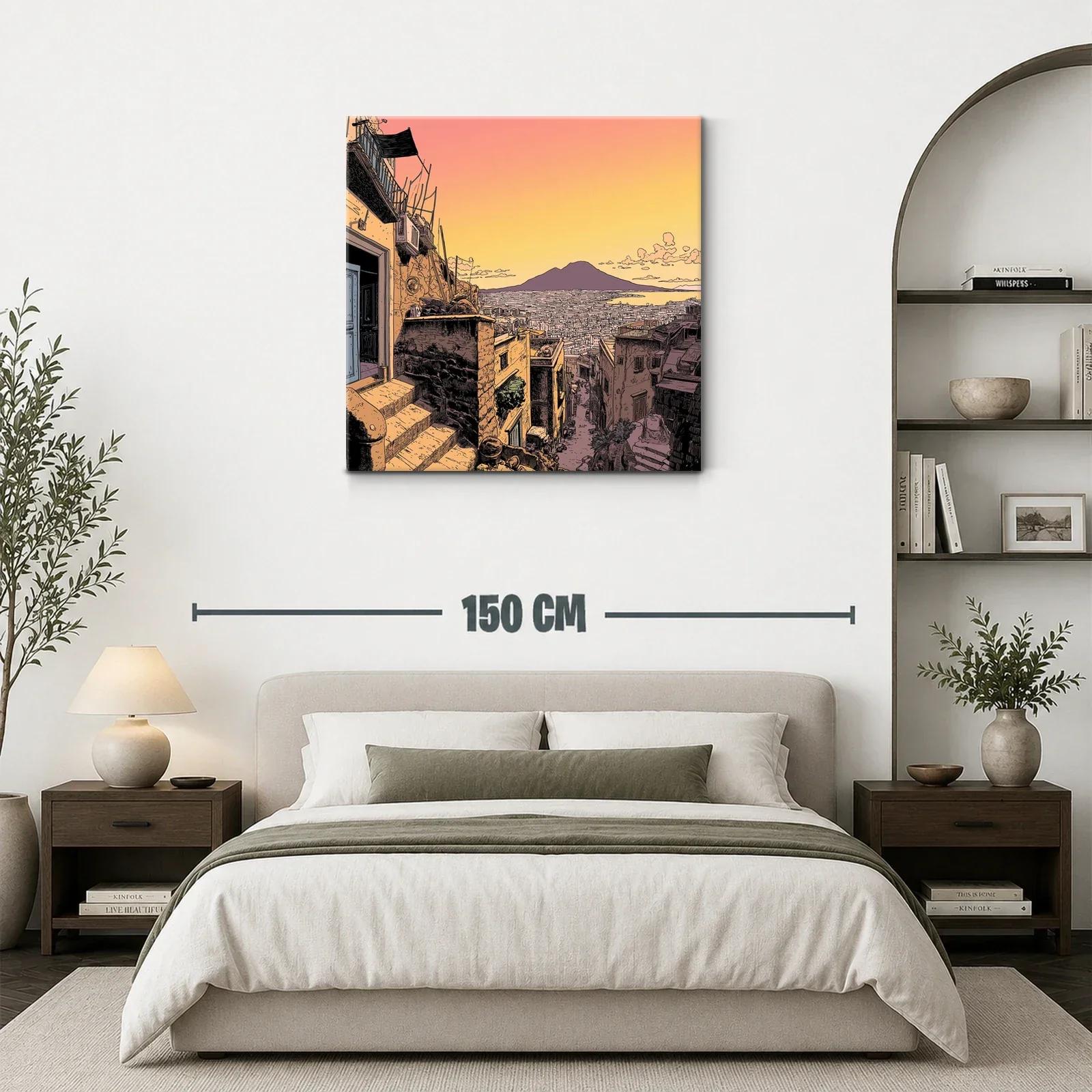 Atardecer cálido sobre calle de ciudad histórica italiana — miniatura 3