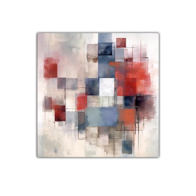 Composición abstracta moderna con bloques de color