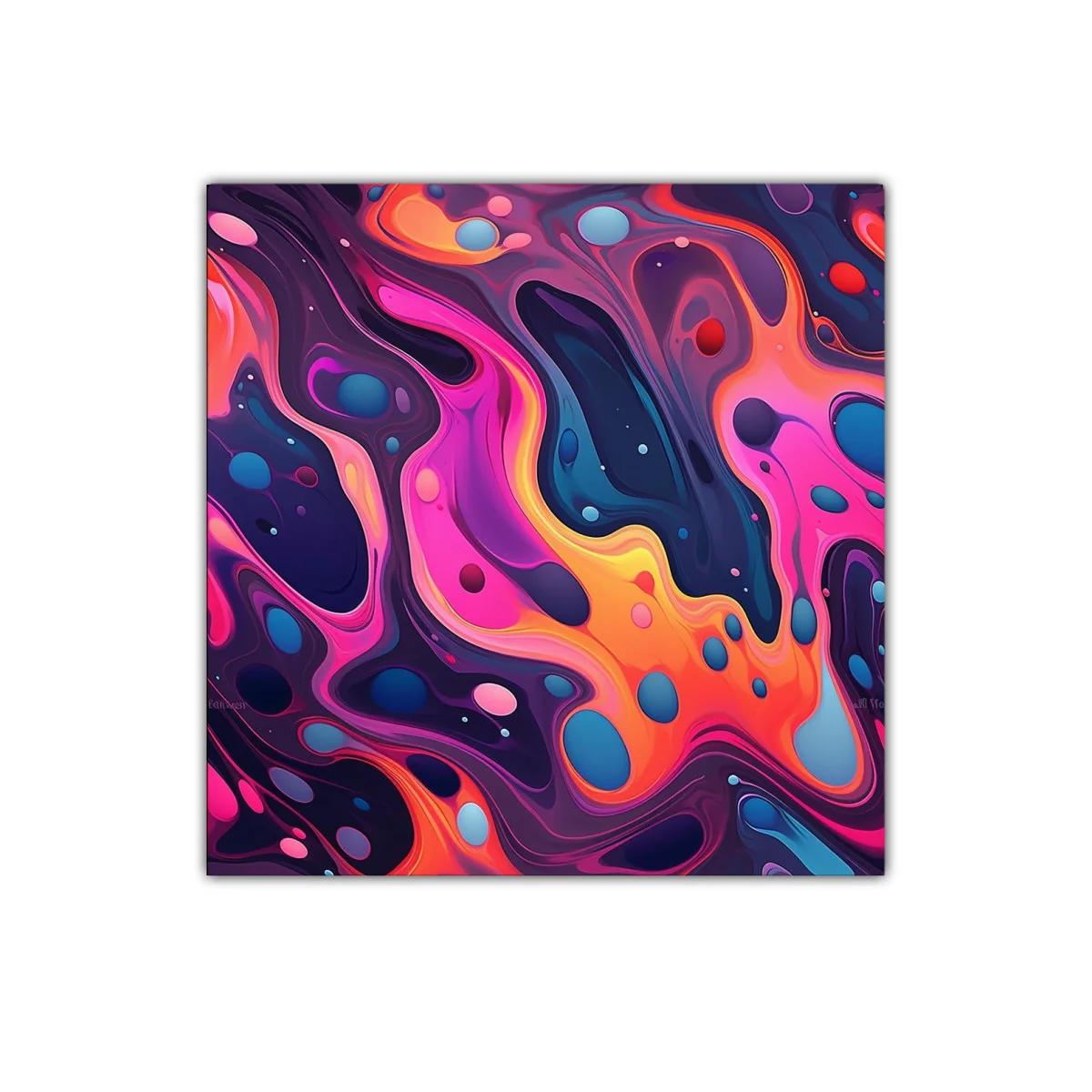 Cuadro Abstracto con Fluidez en Colores Vibrantes — imagen principal