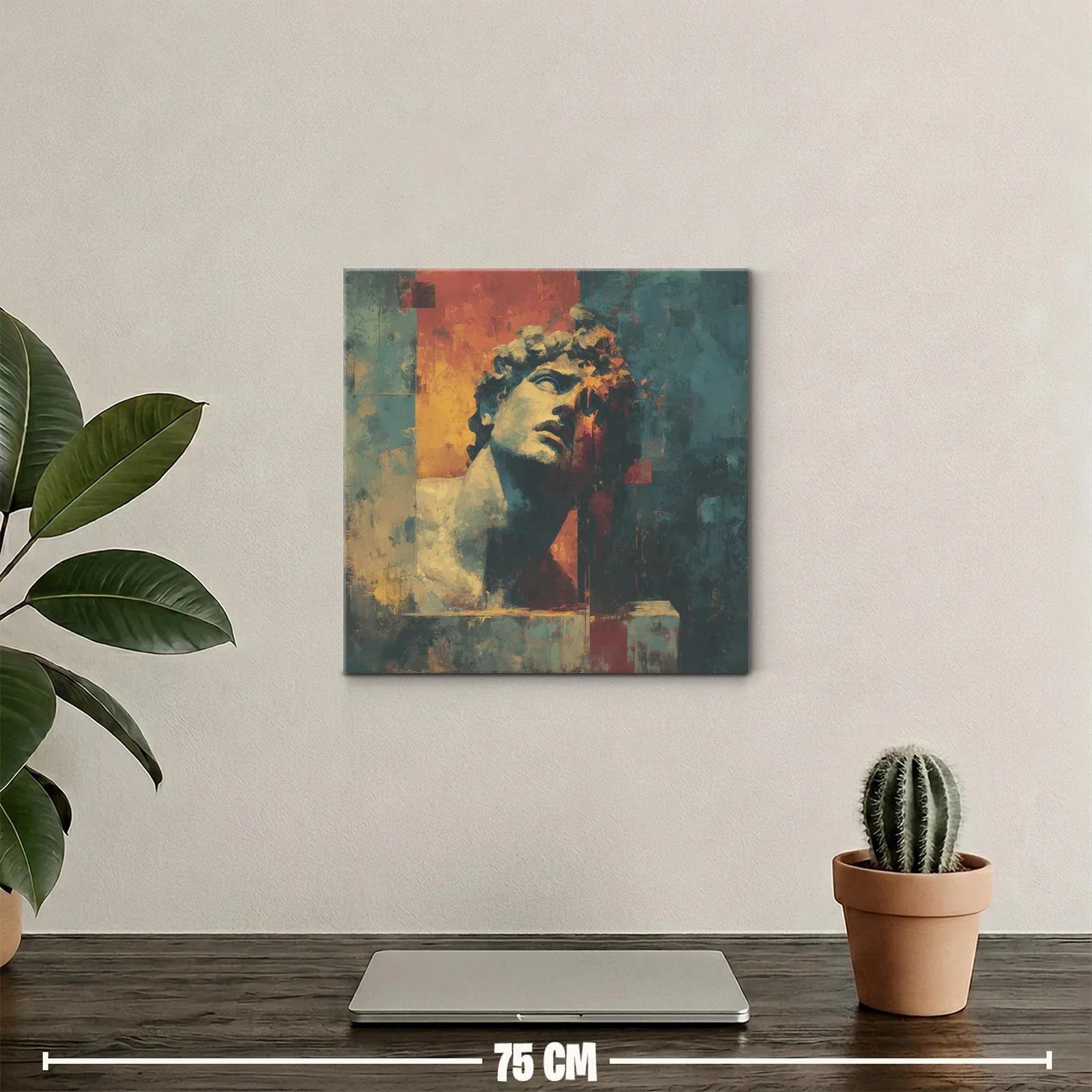 Rostro clásico entre luces cálidas y sombras profundas — miniatura 2