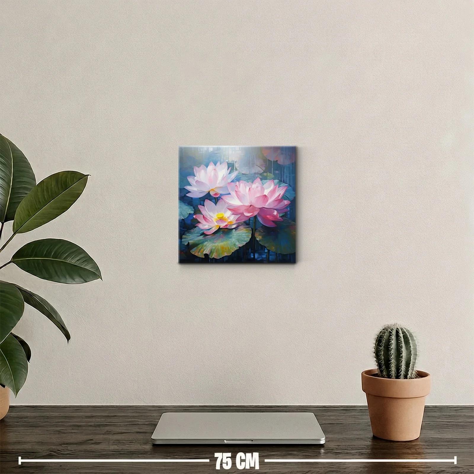 Flores de loto en tonos suaves y vibrantes para decorar — miniatura 2