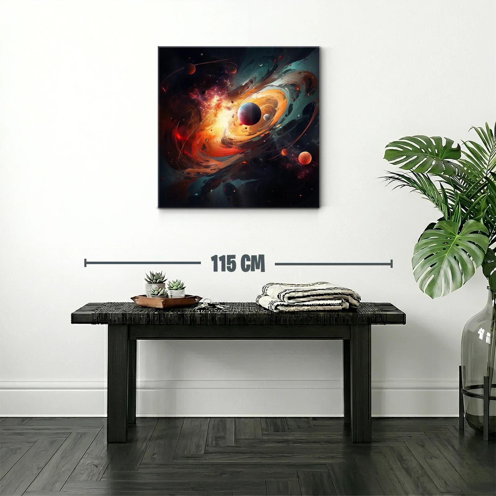 Explosión Cósmica con Planetas en Movimiento — miniatura 2