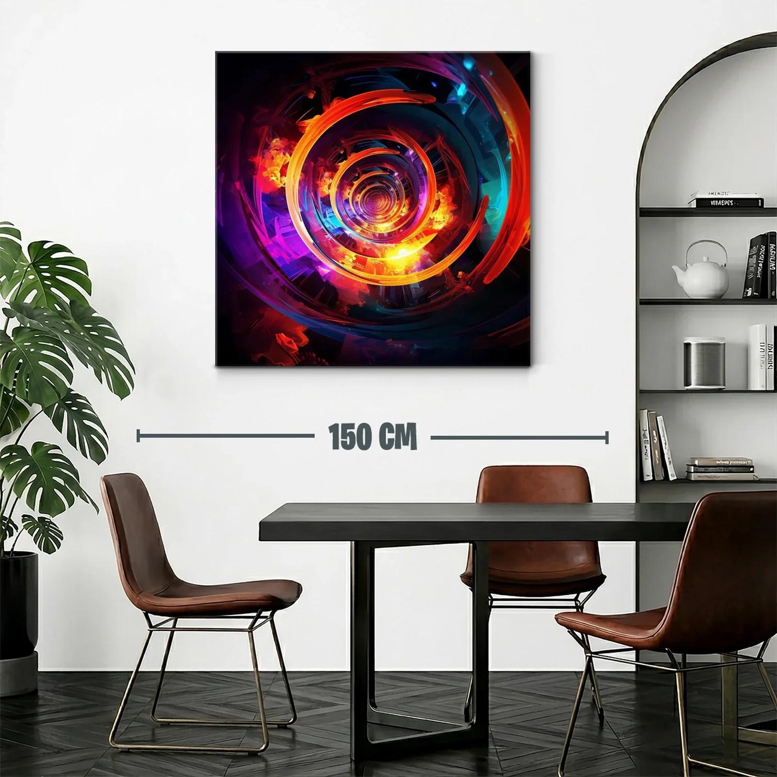 Espiral vibrante con contrastes intensos y reflejos luminosos — miniatura 2
